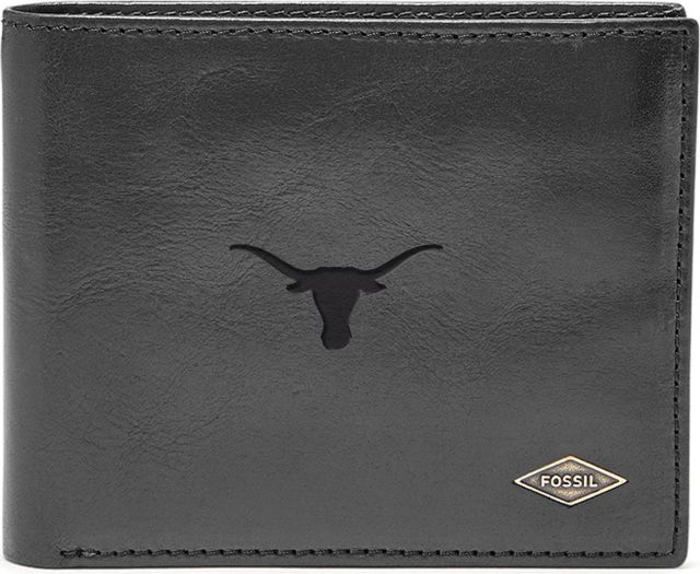 Fossil Leather Ryan RFID Flip ID Bifold - Black - ONLINE ONLY