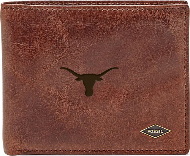 Fossil Leather Ryan RFID Flip ID Bifold - Dark Brown - ONLINE ONLY