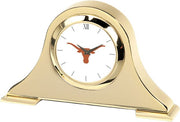 Texas Longhorns CSI Gold Napoleon Desk Clock with Colored Medallion - ONLINE ONLY