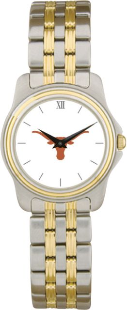 Texas Longhorns CSI Women's Two-Tone Wristwatch with Colored Medallion - ONLINE ONLY