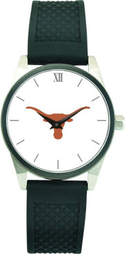 Texas Longhorns CSI Men's Wristwatch (Gift Boxed) with Black Silicone Strap And Color Medallion - ONLINE ONLY