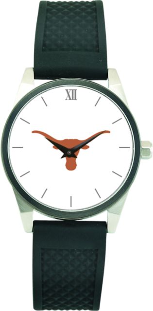 Texas Longhorns CSI Men's Wristwatch (Gift Boxed) with Black Silicone Strap And Color Medallion - ONLINE ONLY