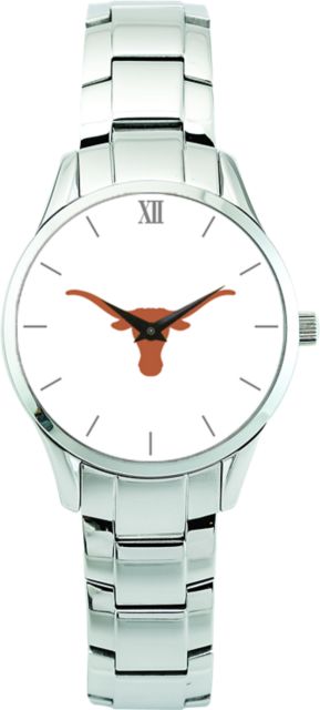 Texas Longhorns CSI Men's Stainless Steel Wristwatch (Gift Boxed) with Color Medallion - ONLINE ONLY