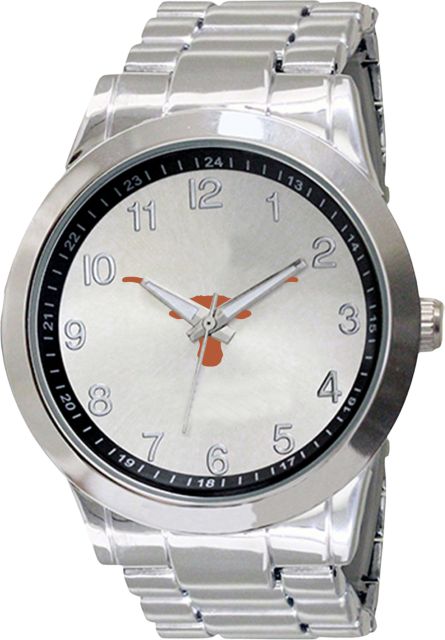 Texas Longhorns 44mm Men's Stainless Steel Watch - ONLINE ONLY
