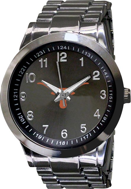 Texas Longhorns 44mm Men's Metal Watch - ONLINE ONLY