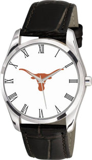 Texas Longhorns 36mm Men's Leather Watch - ONLINE ONLY