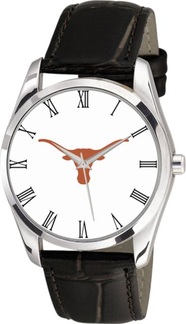Texas Longhorns 36mm Men's Leather Watch - ONLINE ONLY
