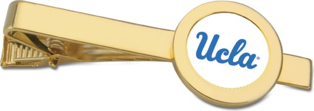 UCLA Bruins CSI Gold Tie Bar With Colored Medallion - ONLINE ONLY