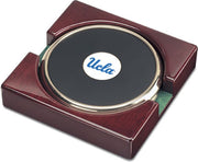 UCLA Bruins CSI Set Of 2 Gold Round Coaster Gift Boxed With Colored Medallion - ONLINE ONLY