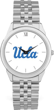 UCLA Bruins CSI Men's Silver Rolled Link Wristwatch (Gift Box) With Colored Medallion - ONLINE ONLY