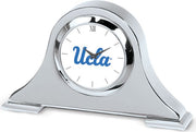 UCLA Bruins CSI Silver Napoleon Desk Clock With Colored Medallion - ONLINE ONLY