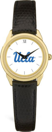UCLA Bruins CSI Women's Black Leather Watch(Gift Boxed) With Colored Medallion - ONLINE ONLY