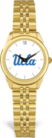 UCLA Bruins CSI Women's Gold Rolled Link Watch (Gift Box) With Colored Medallion - ONLINE ONLY