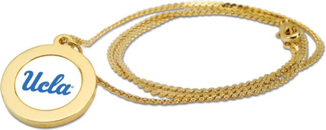 UCLA Bruins CSI Gold Pendant Necklace With Colored Medallion - ONLINE ONLY
