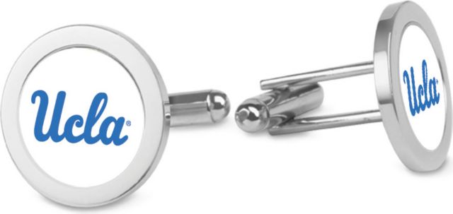 UCLA Bruins CSI Silver Cufflinks (Gift Boxed) With Colored Medallion - ONLINE ONLY