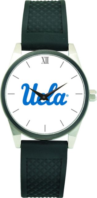 UCLA Bruins CSI Men's Wristwatch (Gift Boxed) With Black Silicone Strap And Color Medallion. - ONLINE ONLY