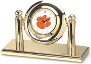 Clemson Tigers CSI Arcade Desk Clock With Colored Medallion - ONLINE ONLY