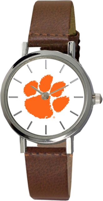 Clemson Tigers 28 mm Ladies Leather Watch
