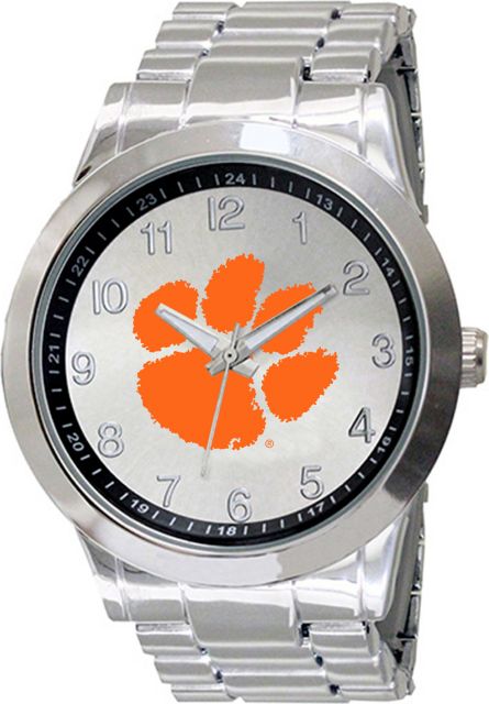 Clemson Tigers 44mm Men's Stainless Steel Watch