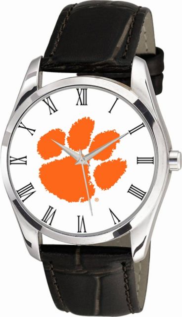 Clemson Tigers 36mm Men's Leather Watch