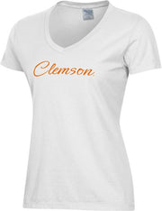 Clemson Tigers Women's V-Neck Short Sleeve T-Shirt