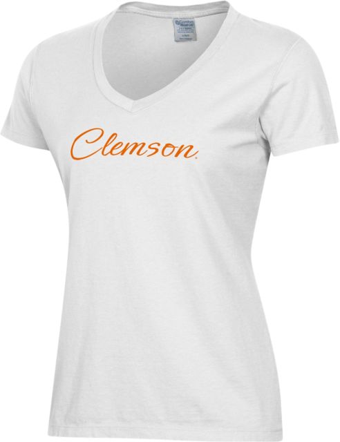 Clemson Tigers Women's V-Neck Short Sleeve T-Shirt