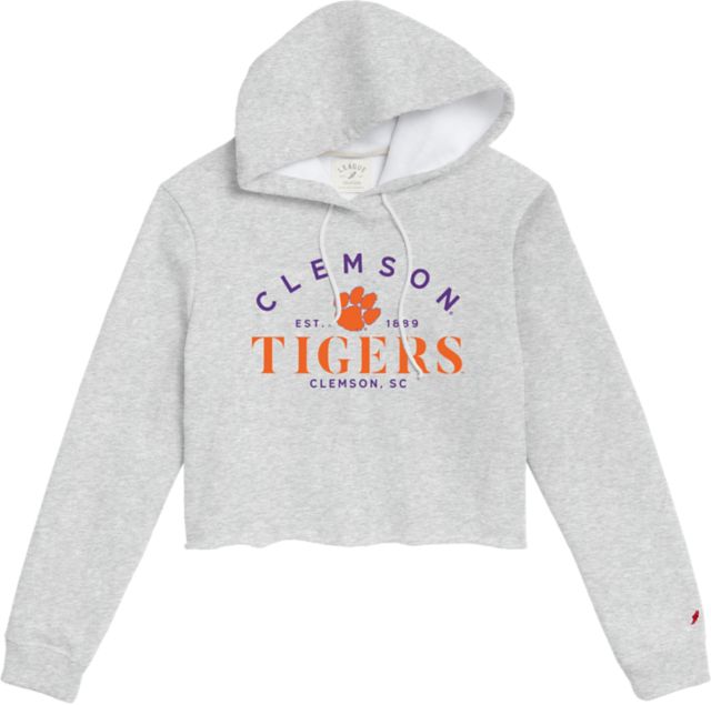 Clemson Tigers Women's Cropped Hooded Sweatshirt