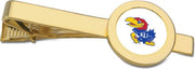 Kansas Wildcats CSI Gold Tie Bar With Colored Medallion - ONLINE ONLY