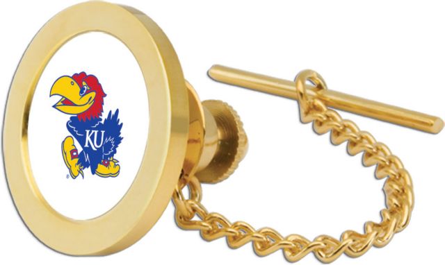 Kansas Wildcats CSI Goldtie Tack/Lapel Pin Gift Boxed With Colored Medallion - ONLINE ONLY