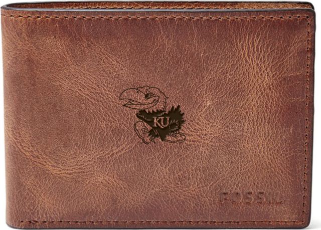 Fossil Leather Derrick Front Pocket Bifold - Brown - ONLINE ONLY