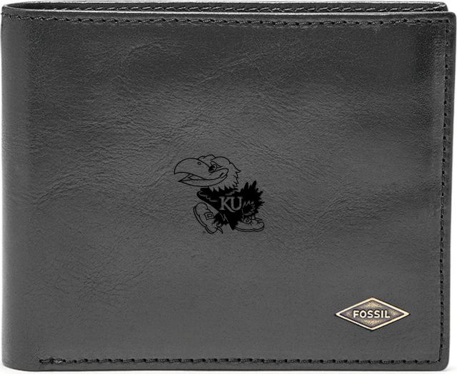 Fossil Leather Ryan RFID Flip ID Bifold - Black - ONLINE ONLY