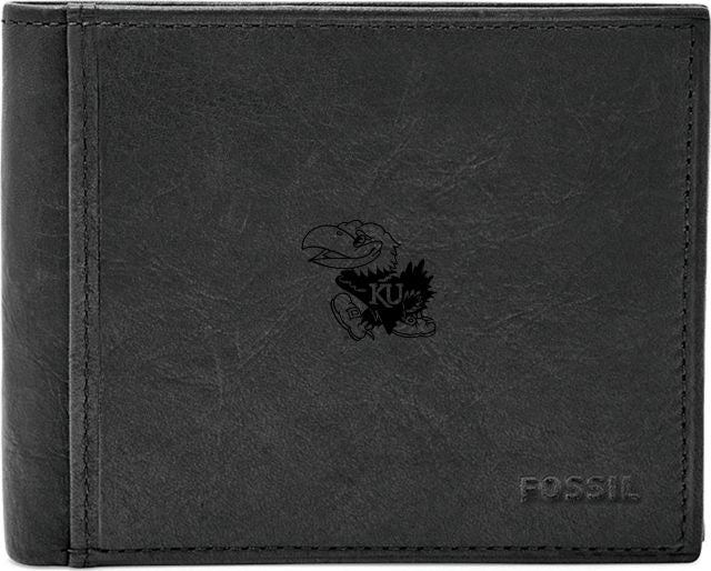 Fossil Leather Ingram RFID Bifold With Flip ID  - ONLINE ONLY