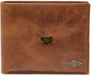 Fossil Leather Ryan RFID Passcase - Dark Brown - ONLINE ONLY
