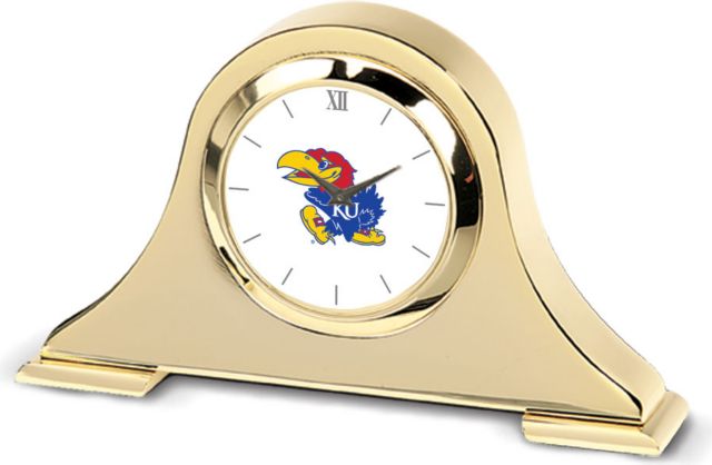 Missouri Tigers CSI Silver Napoleon Desk Clock With Colored Medallion - ONLINE ONLY