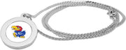 Kansas Wildcats CSI Silver Pendant Necklace With Colored Medallion - ONLINE ONLY