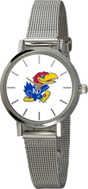 Kansas Wildcats 28 mm Stainless Steel Ladies Watch