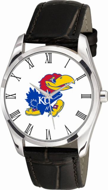 Kansas Wildcats 26mm Ladies Leather Watch