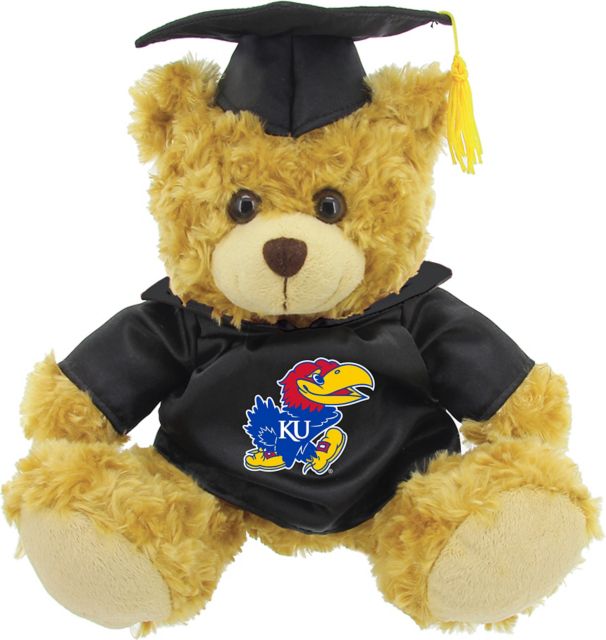 Kansas Wildcats 12" Graduation Plush Bear - ONLINE ONLY
