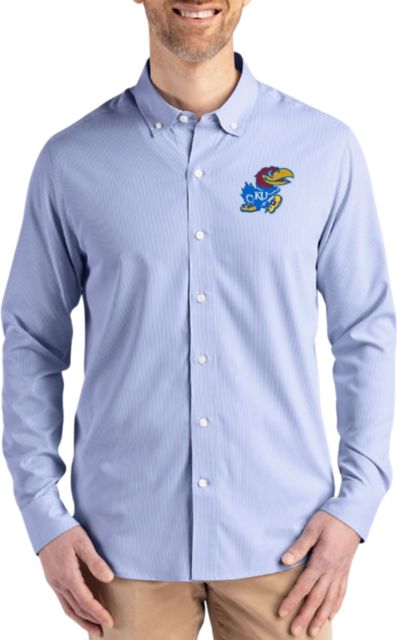 Kansas Wildcats Pinstripe Long Sleeve Dress Shirt