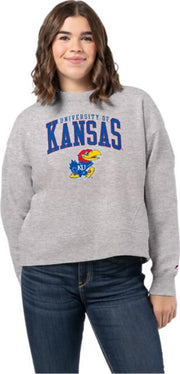 Kansas Wildcats Women's Boxy Crewneck Sweatshirt
