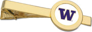 Washington Huskies CSI Gold Tie Bar With Colored Medallion - ONLINE ONLY