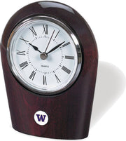 Washington Huskies CSI Palm Desk Clock With Colored Medallion - ONLINE ONLY