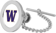 Washington Huskies CSI Silver Tie Tack/Lapel Pin Gift Boxed With Colored Medallion - ONLINE ONLY