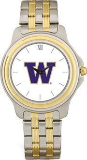 Washington Huskies CSI Men's Two-Toned Wristwatch With Colored Medallion - ONLINE ONLY