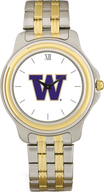 Washington Huskies CSI Men's Two-Toned Wristwatch With Colored Medallion - ONLINE ONLY