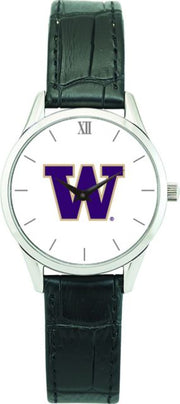 Washington Huskies CSI Women's Stainless Steel Wristwatch (Gift Boxed) With Color Medallion - ONLINE ONLY