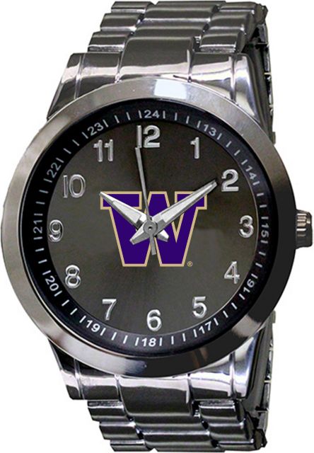 Washington Huskies 44mm Men's Metal Watch