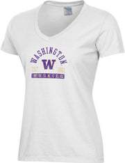 Washington Huskies Women's V-Neck Short Sleeve T-Shirt
