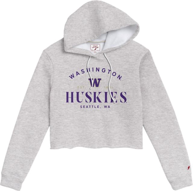 Washington Huskies Women's Cropped Hooded Sweatshirt