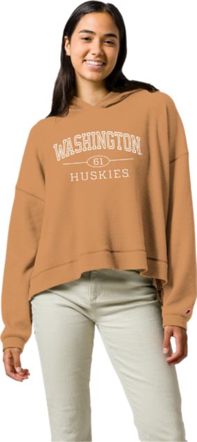 Washington Huskies Women's Waffle Oversized Hooded Sweatshirt